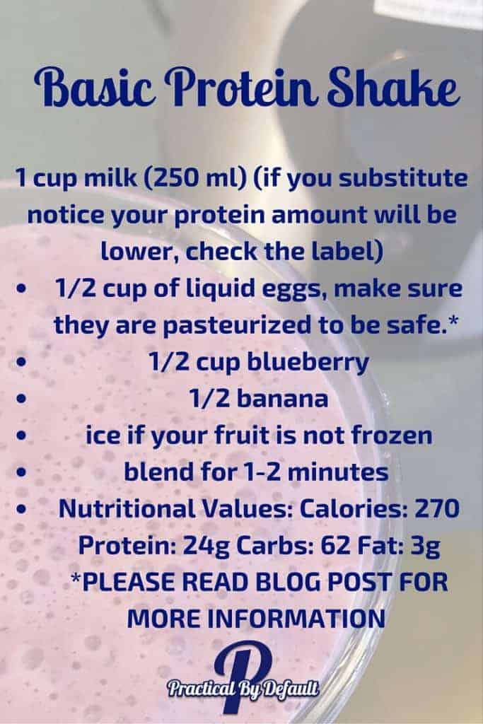 Homemade Protein Shake-Clean eating, gluten fre