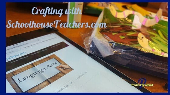 SchoolhouseTeachers.com Langauge Arts Review, my daughter loves the idea of crafting to learn