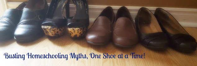 Busting homeschool myths one shoe at a time, join me!